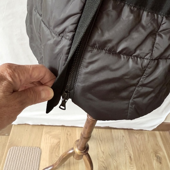 SONIA BOGNER QUILTED PUFFER VEST MOTO 2- WAY ZIP BELTED APRES SKI SPORTY LUXE 12 - Picture 8 of 13